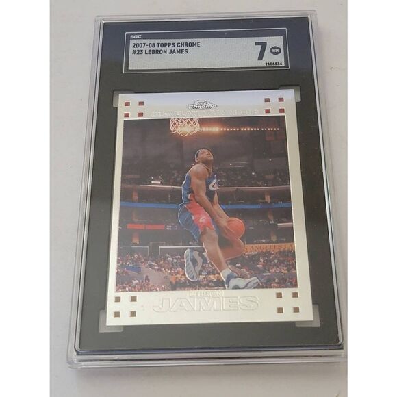 Vintage Topps Chrome 2007-08 Lebron James #23 SGC 7 - Picture 1 of 2